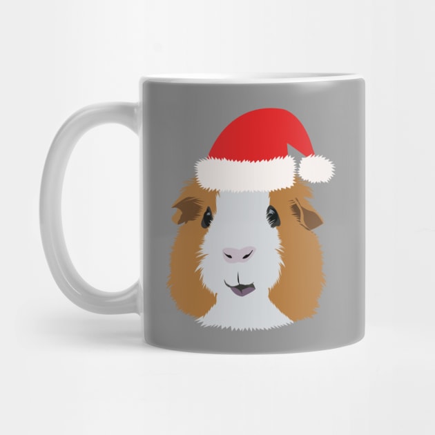 Christmas Orange and White Guinea Pig by KCPetPortraits